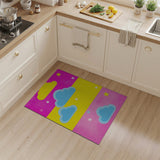 Whimsical Clouds Stars Kids Area Rug