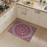Vibrant Pink Mandala Persian Rug