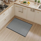 Crisp Black White Geometric Grid Area Rug
