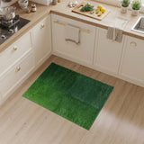 Lush Green Patchwork Turf Area Rug