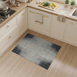 Black White Halftone Dot Gradient Area Rug