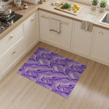 Purple Fluid Abstract Area Rug