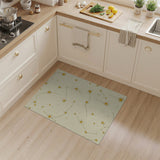 Golden Constellation Star Map Area Rug