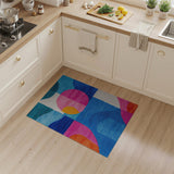 Vibrant Geometric Abstract Multi-Color Area Rug