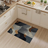 Abstract Area Abstract Wavy Multi-Color Area Rug