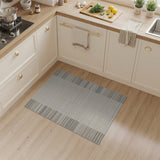 Beige Neutral Vertical Striped Area Rug