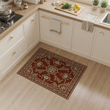 Red Traditional Persian Floral Traditional Persian Area Rug