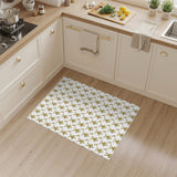 Gold Floral Vintage Area Rug