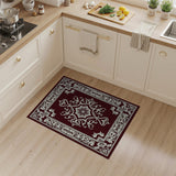 Traditional Persian Red Elegant Red Persian Floral Medallion Rug