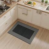 Bold Black Framed Geometric Area Rug