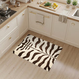 Brown Geometric Stripe Area Rug
