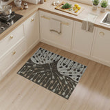 Brown Tan Arrow Burst Area Rug