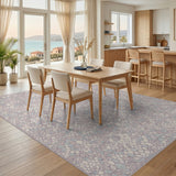 Pastel Pebble Mosaic Abstract Area Rug