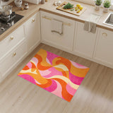 Multi-color and Patterns Abstract Area Vibrant Swirl Multi-Color Abstract Area Rug