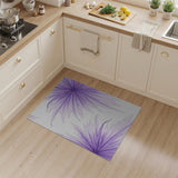 Purple Starburst Abstract Area Rug