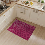 Vibrant Pink Leopard Print Area Rug