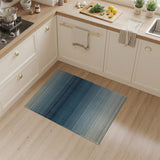 Blue Ombre Striped Area Rug