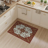 Red Ornate Red Gold Persian Medallion Rug