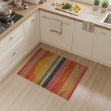 Vibrant Sunburst Stripe Area Rug