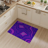 Wave Purple Wave Abstract Area Rug
