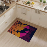 Sunset Deer Silhouette Area Rug