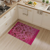 Vibrant Pink Tribal Tiger Area Rug