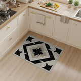 Black Starburst Geometric Heritage Rug