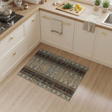 Geometric Brown Tan Striped Area Rug