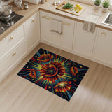 Vibrant Poppy Explosion Area Rug