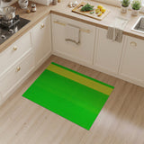 Vibrant Green Yellow Vertical Stripe Area Rug