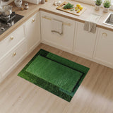 Shaggy Green Grass Turf Area Rug