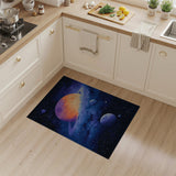 Multi-color and Patterns Cosmic Galaxy Planets Area Rug