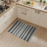 Bold Geometric Modern Bold Black White Striped Woven Area Rug