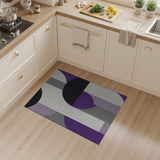 Geometric Modern Purple Purple Geometric Abstract Area Rug