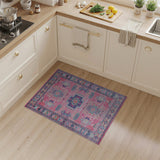Vibrant Pink Multi-Color Southwestern Rug
