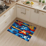 Vibrant Electric Guitar Abstract Area Rug