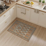 Terracotta Beige Geometric Southwestern Rug