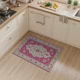 Traditional Persian Pink Ornate Pink Persian Floral Area Rug