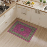 Opulent Pink Persian Floral Area Rug