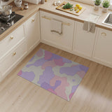 Fluid Pink Purple Abstract Area Rug