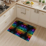 Rainbow Medallion Floral Area Rug