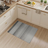 Modern Grey Horizontal Striped Area Rug