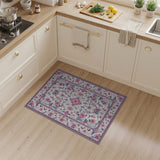 Pink Blush Pink Floral Persian Area Rug