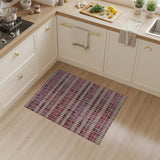 Vibrant Pink Geometric Woven Area Rug