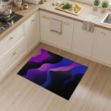 Multi-color and Patterns Multi-Color Abstract Wave Area Rug