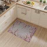 Delicate Cherry Blossom Pink Area Rug
