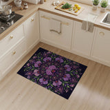 Purple Orchid Mandala Area Rug
