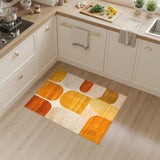 Orange Abstract Arch Area Rug