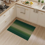 Lush Green Vertical Stripe Area Rug