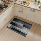 Geometric Modern Modern Black White Geometric Stripe Area Rug